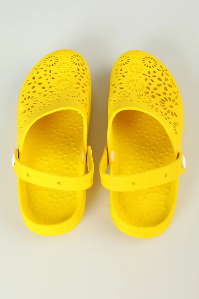 Kadın Günlük Sandalet Terlik Sarı