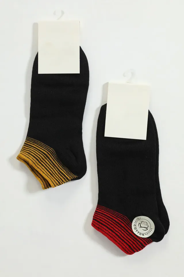 Kadın İkili Patik Çorap (36-41 Uyumludur) Kırmızı
