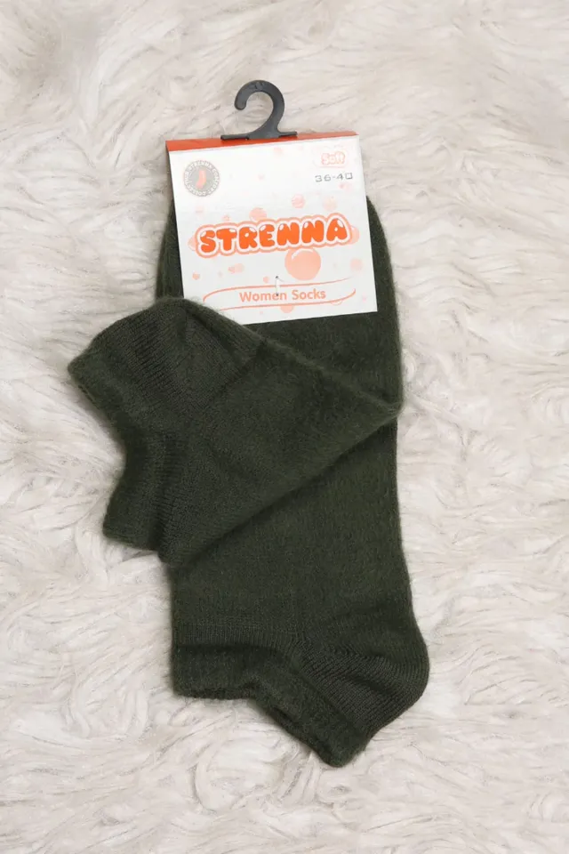 Kadın Kışlık Patik Çorap (36-40 Uyumludur) Haki