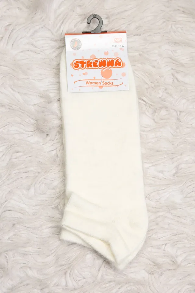 Kadın Kışlık Patik Çorap (36-40 Uyumludur) Krem
