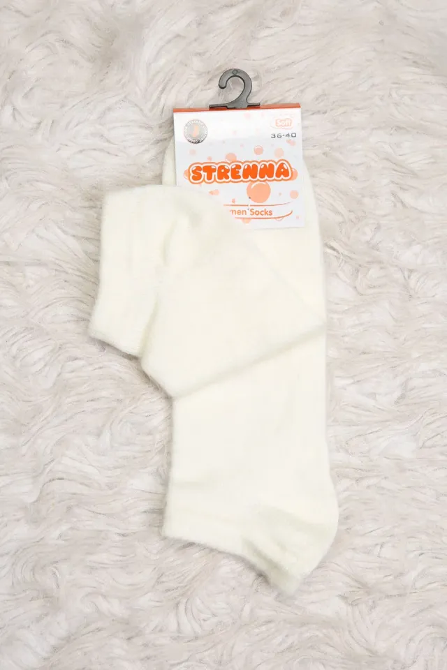 Kadın Kışlık Patik Çorap (36-40 Uyumludur) Krem