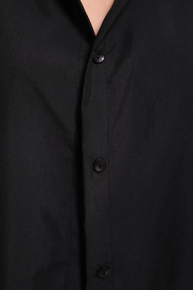 Kadın Salaş Basic Gömlek Siyah