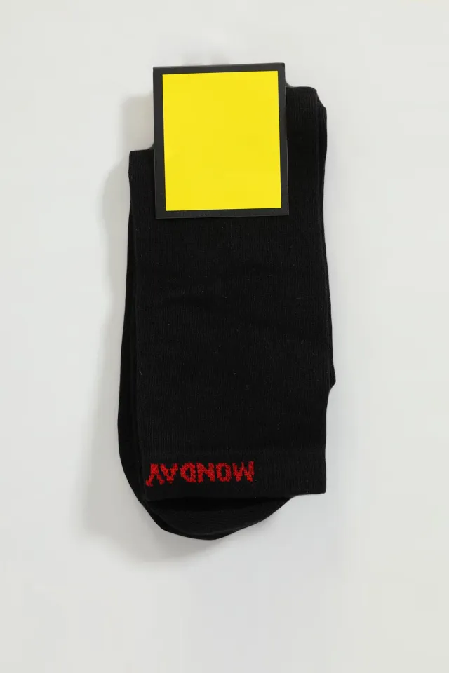 Kadın Soket Çorap (35-38 Uyumludur) Siyahkırmızı