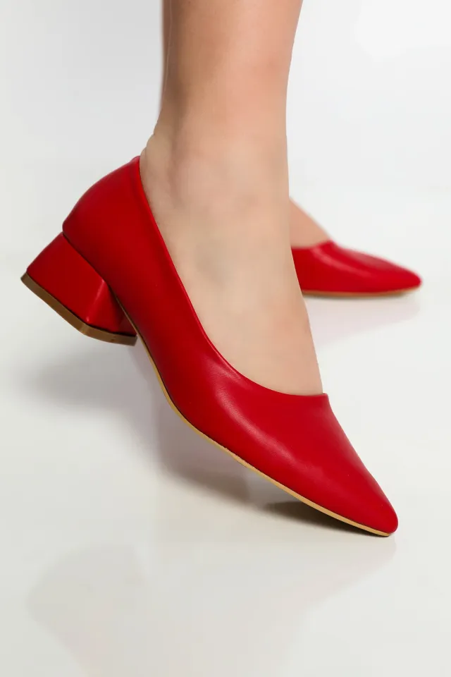 Kadın Topuklu Ayakkabı Kırmızı