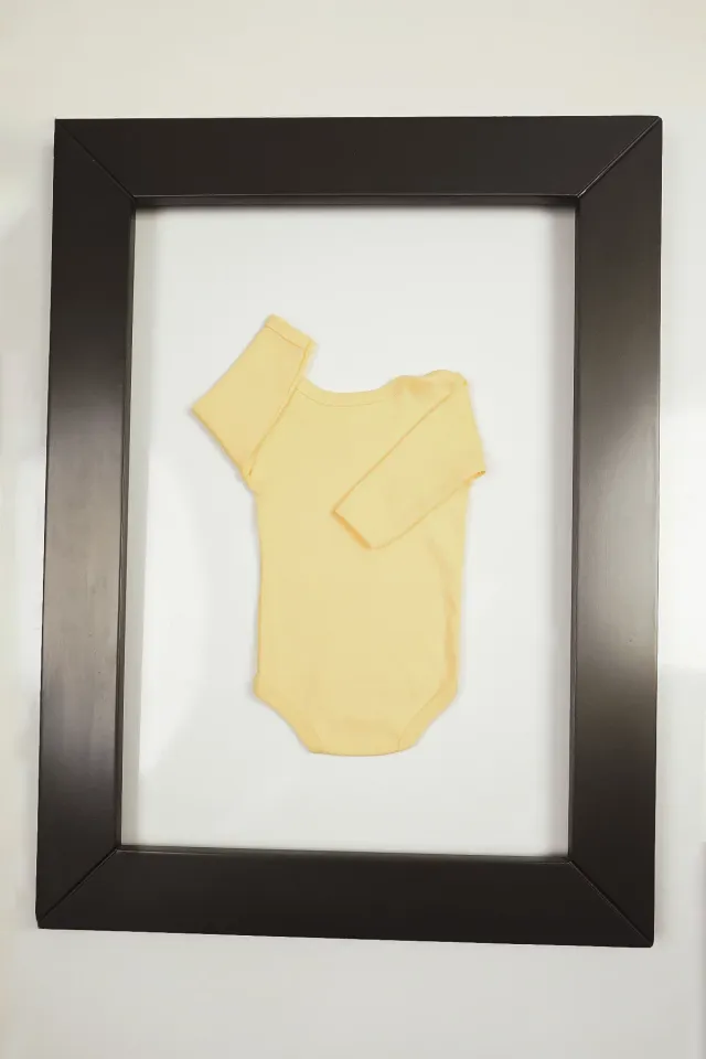 Kız Bebek Baskılı Çıtçıtlı Body-zıbın Sarı