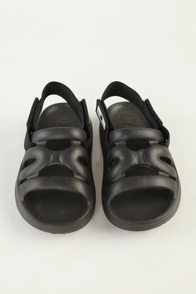 Kız Çocuk Günlük Sandalet Terlik Siyah