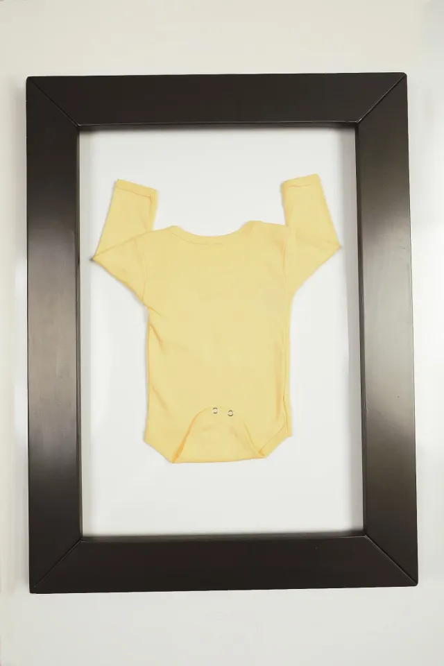 Kız-erkek Bebek Baskılı Çıtçıtlı Body-zıbın Sarı