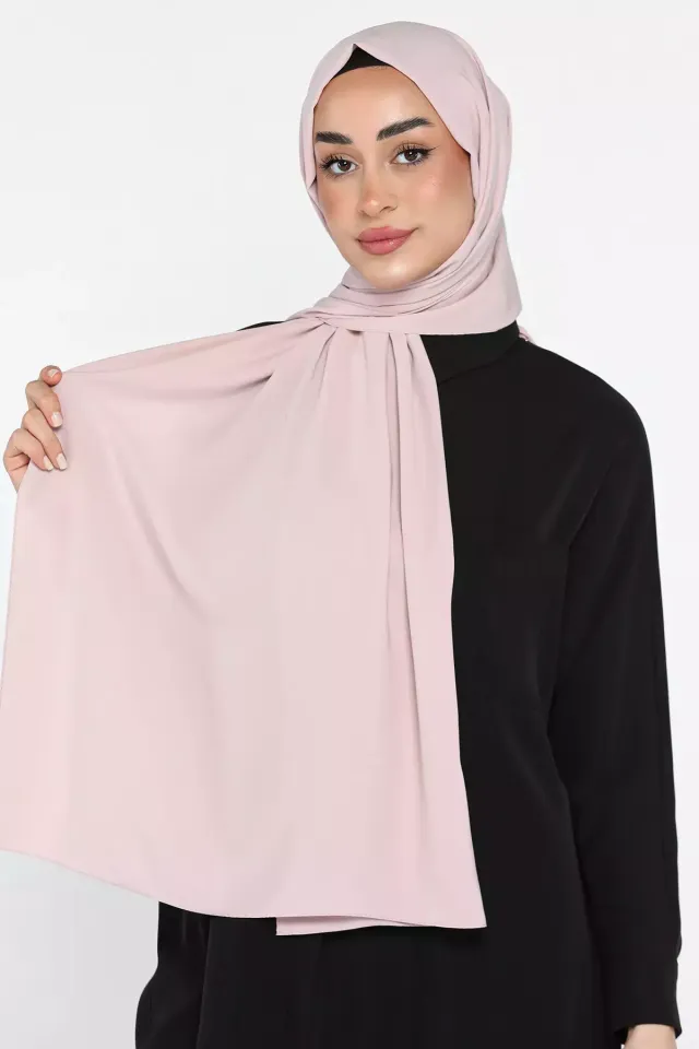 Levidor Taş İşlemeli Tesettür Şal Pembe