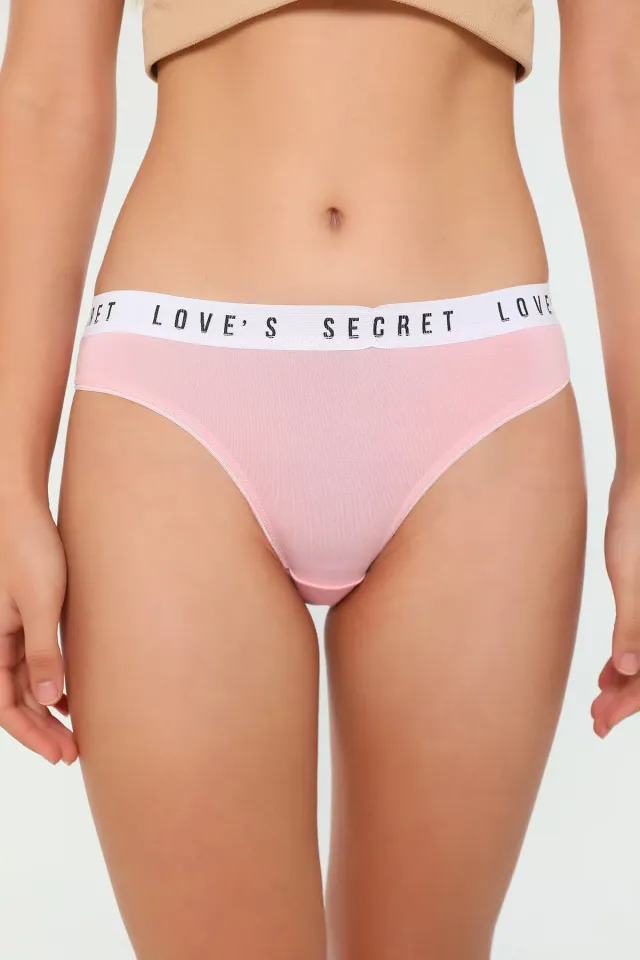 Papatya Kadın Secret Loves Baskılı 3'lü Bikini Külot Renkli