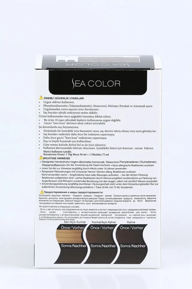 Sea Color Açık Kahve 5-0 Saç Boyası Standart