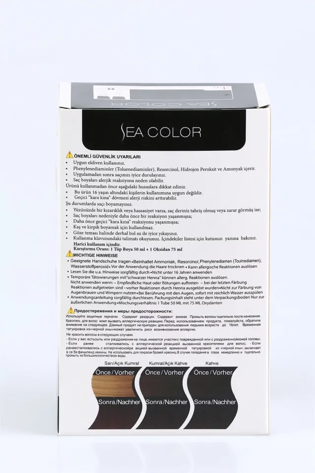 Sea Color Kestane Kızılı 4-6 Saç Boyası Standart