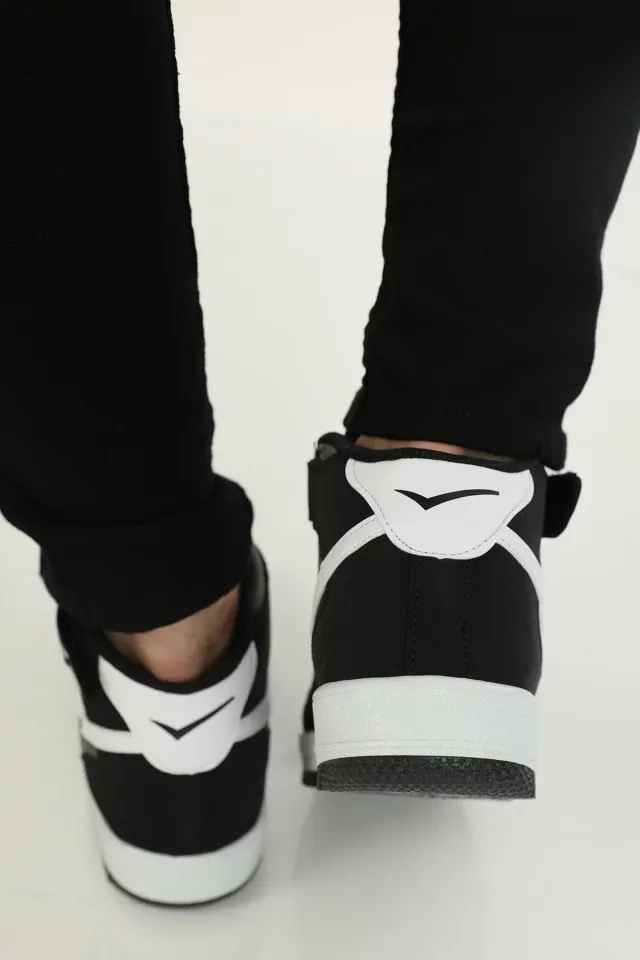 Erkek Jordan Bağcıklı Boğazlı Spor Ayakkabı Siyah